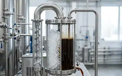 Separation of coffee extract phases